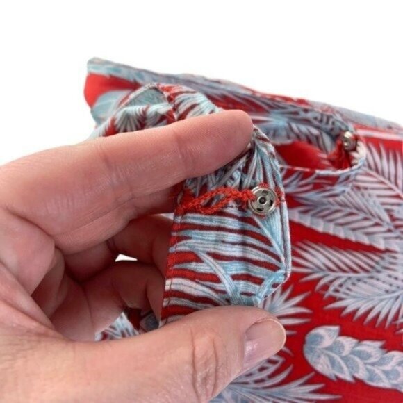 Talbots Red Floral Midi Dress - Picture 4 of 6